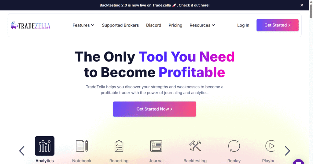 Trade Zella backtesting platform 