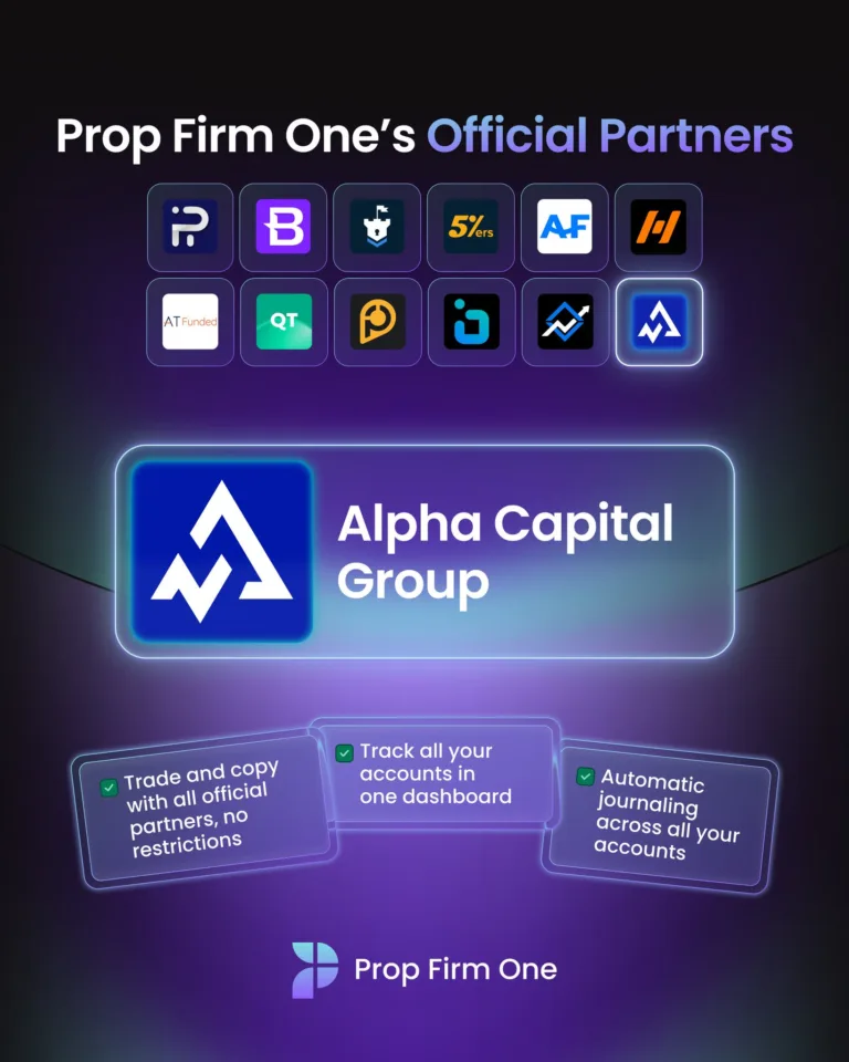 Prop Firm One: Współpraca z Alpha Capital Group [6 sierpnia 2025]