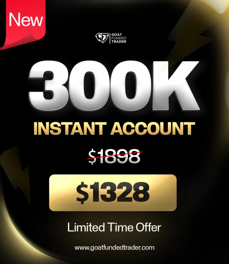 Goat Funded Trader: Konto Instant Funding 300 000$ [Oferta Limitowana]