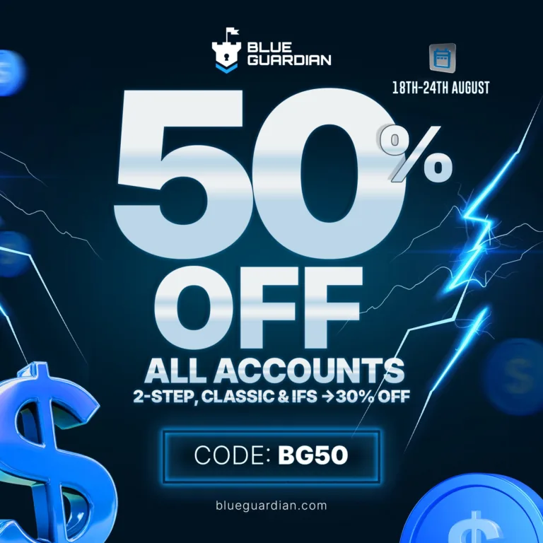 Blue Guardian: 50% Zniżki na Konta [18-24 sierpnia 2025]