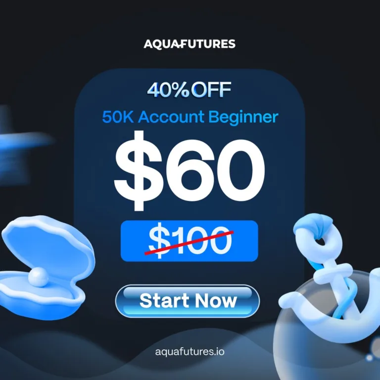 Aqua Futures: Promocja – 40% Zniżki na Konto 50K [22 sierpnia 2025]