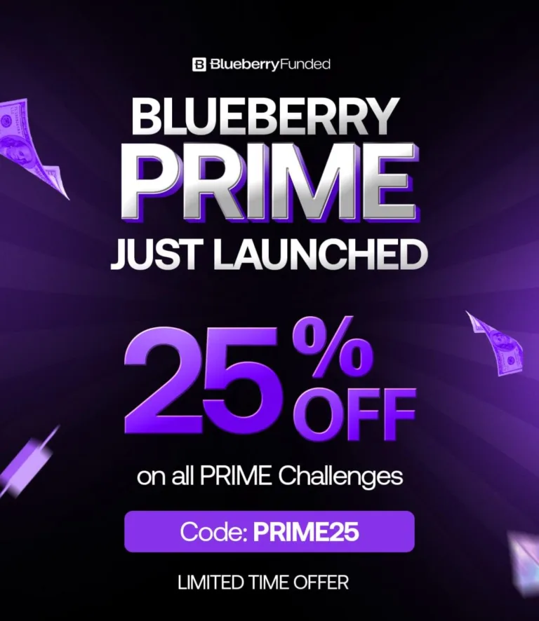 Blueberry Funded: 25% Zniżki na Konta Prime [2 września 2025]