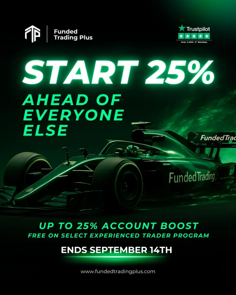 Funded Trading Plus: Bonus 25% do Konta [14 września 2025]
