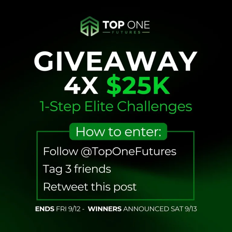 Top One Futures: Konkurs na 4 Konta 25k [13 września 2025]