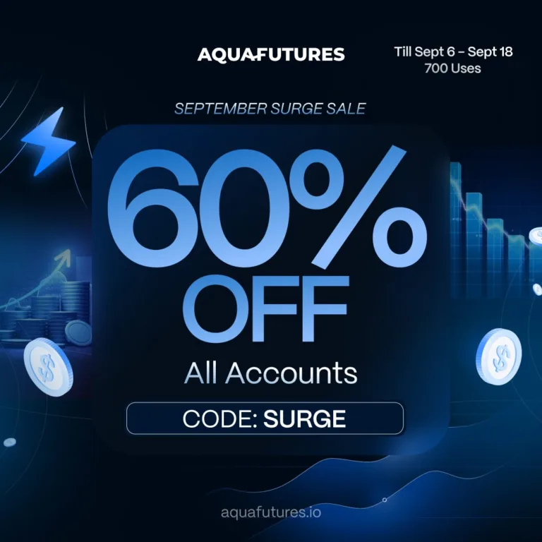 Aqua Futures: 60% Zniżki na Wszystkie Konta z Kodem [6-18 Września 2025]