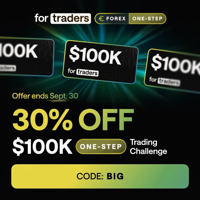 30% Zniżki na Wyzwanie 100K One-Step [Do 30 Września 2025]