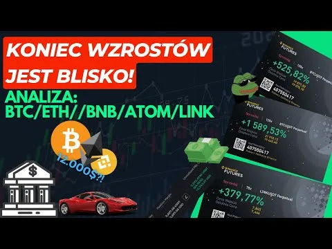 *KONIEC WZROSTÓW JEST BLISKO!* – Analiza BTC/ETH/BNB/ATOM/LINK – 🌞daily-update🌴 #287 [Analiza BTC, ETH i korekta]