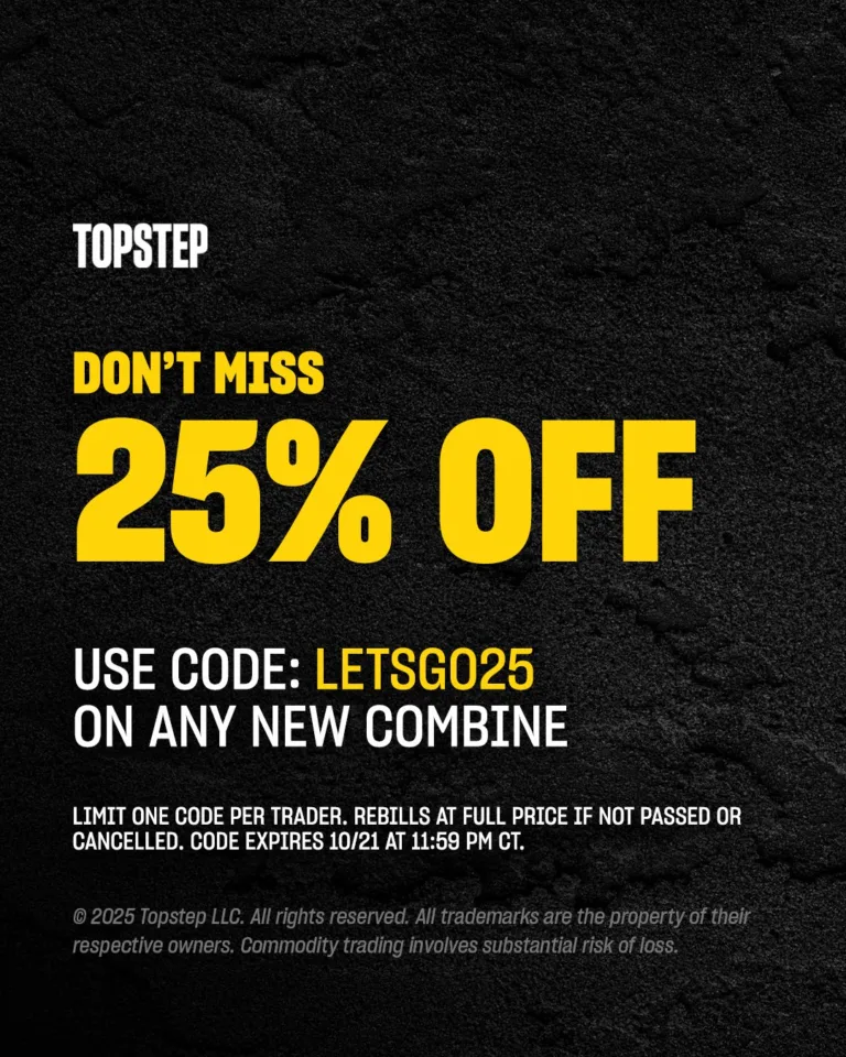 25% Zniżki na Trading Combine z Kodem LETSGO25 [21 Października 2025]