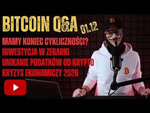 KRYPTOWALUTOWE Q&A 01.12.2025 SPADEK BITCOINA ZGODNIE Z CYKLEM [Bitcoin: Strategia na Bessę]