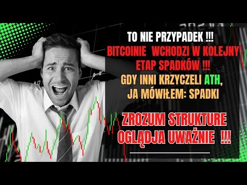 🚨 A nie mówiłem? Bitcoin wchodzi w kolejny etap spadków. Rynek znowu to potwierdził [Bitcoin: Faza spadkowa]