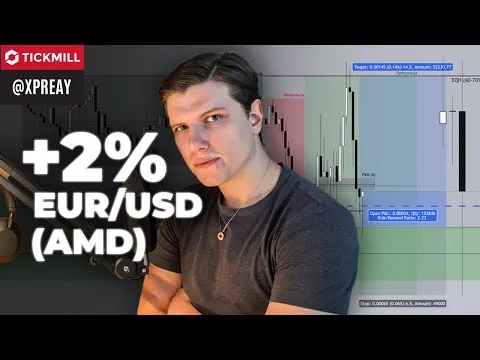 Pogadanki i rozegranie EUR/USD (ICT) – Plus 2% [Analiza EUR/USD wg. AMD]