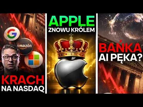3 BILIONY dolarów wyparowały w kilka dni! Krach gigantów przez AI? [AI, Giganci Tech, Apple]