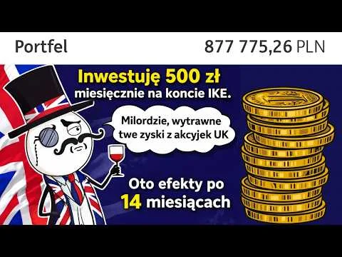 Odc 93 Ile zarobiłem po 14 miesiącach inwestowania 500 PLN? W co inwestuję na koncie IKE ? Akcje UK [IKE Portfolio Performance Analysis]