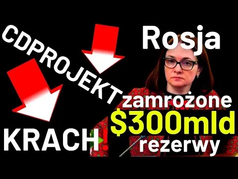 LAWINA SPADKÓW dopadła CDPROJEKT w tle Negatywna Rekomendacja!🔥 300mld dolarów Rosja nie odpuści!🔥 [Spadki CD Projekt, Rosja, Inflacja]