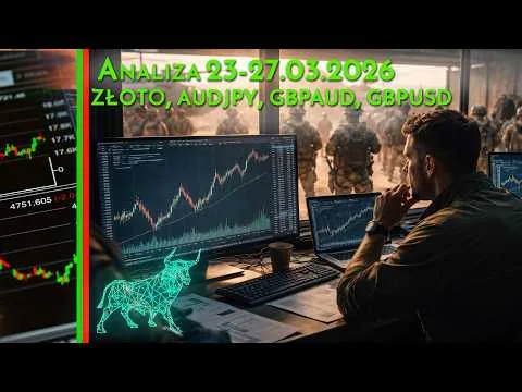 Tydzień 23-27.03.2026 Analiza. Złoto, AUDJPY, GBPUSD, GBPAUD, [Analiza Złoto, AUDJPY, GBPUSD, GBPAUD]