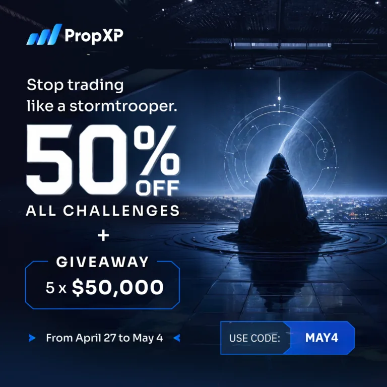 50% Zniżki na Wszystkie Wyzwania i Giveaway Kont 50K [27 Kwietnia 2026 – 4 Maja 2026]