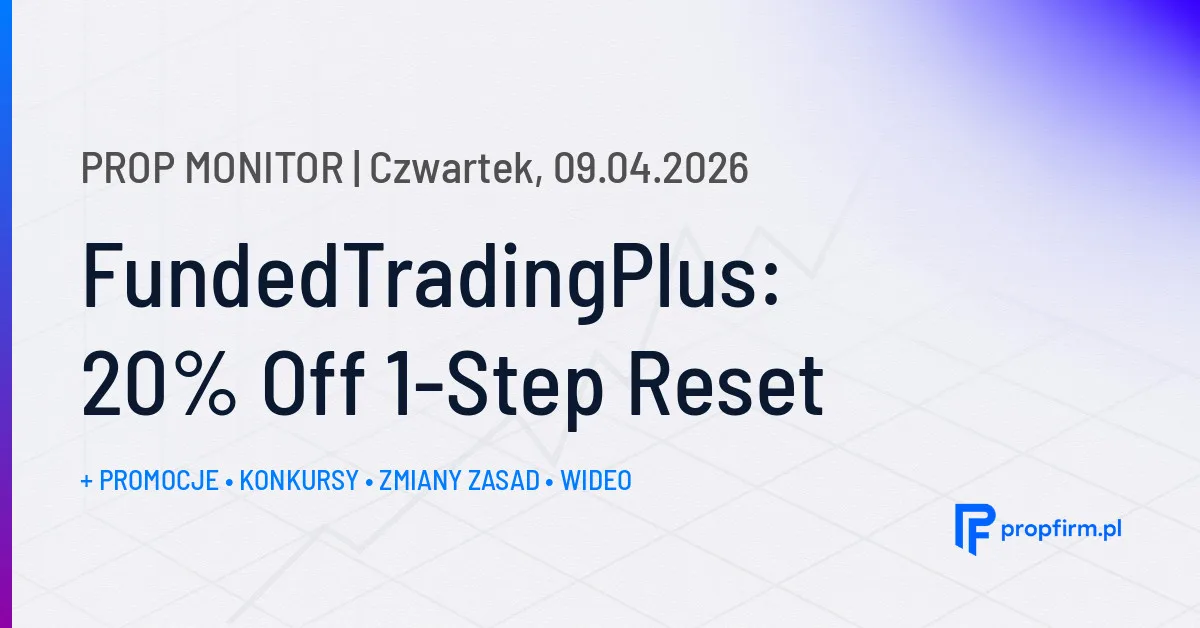 FundedTradingPlus: 20% Off 1-Step Reset | Prop Monitor 09.04.2026