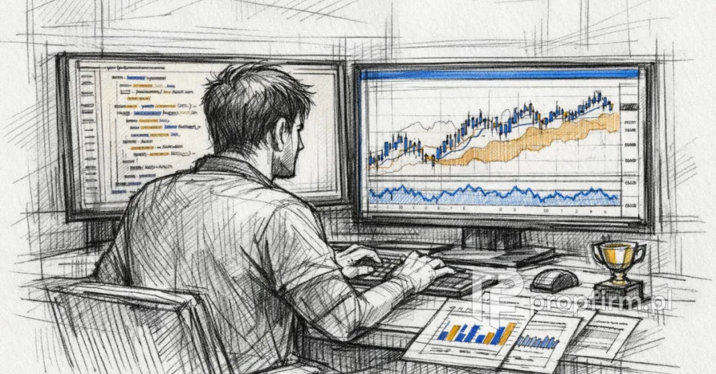 Przemysław – programista z robotem tradingowym i 92% win rate w konkursie na Fintokei