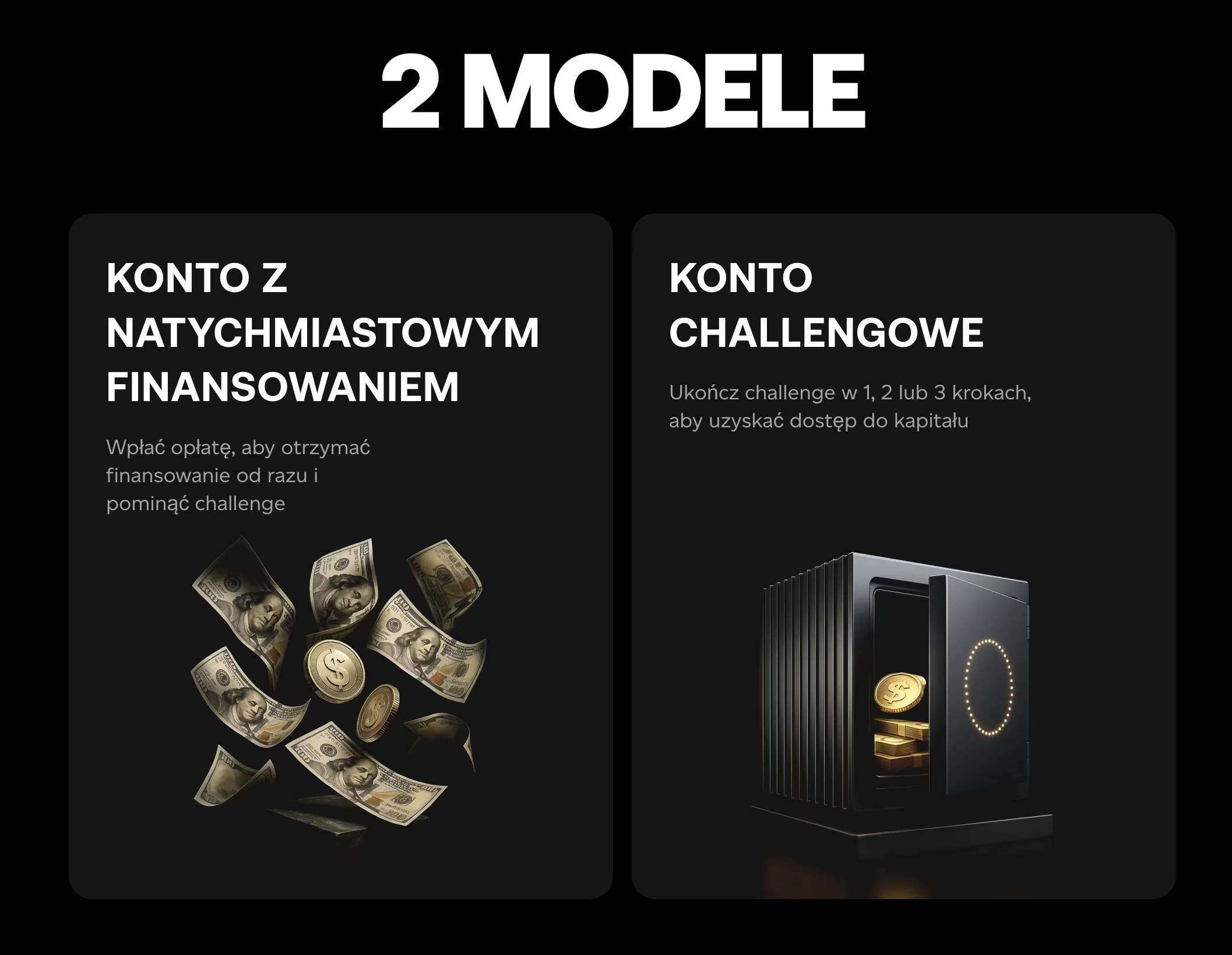 Goat Funded Trader modele 2026 – Instant Funding vs Challenge Account, wybór konta