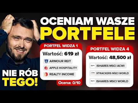 Oceniam najgorsze portfele inwestycyjne widzów. To nadaje się na finansowy kryminał! [Roast portfeli inwestycyjnych]