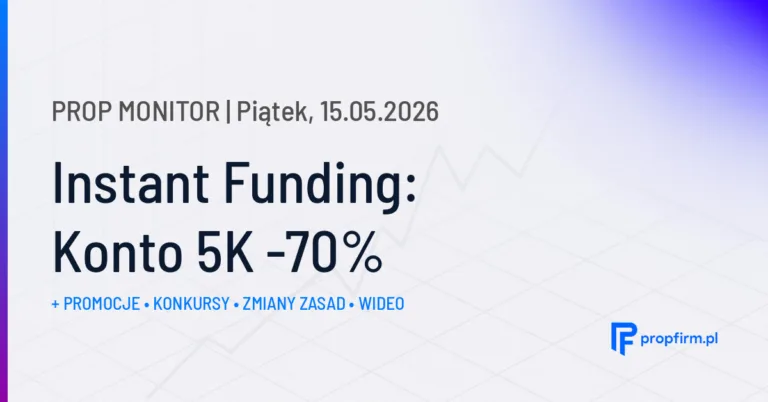 Instant Funding: Konto 5K -70% | Prop Monitor 15.05.2026