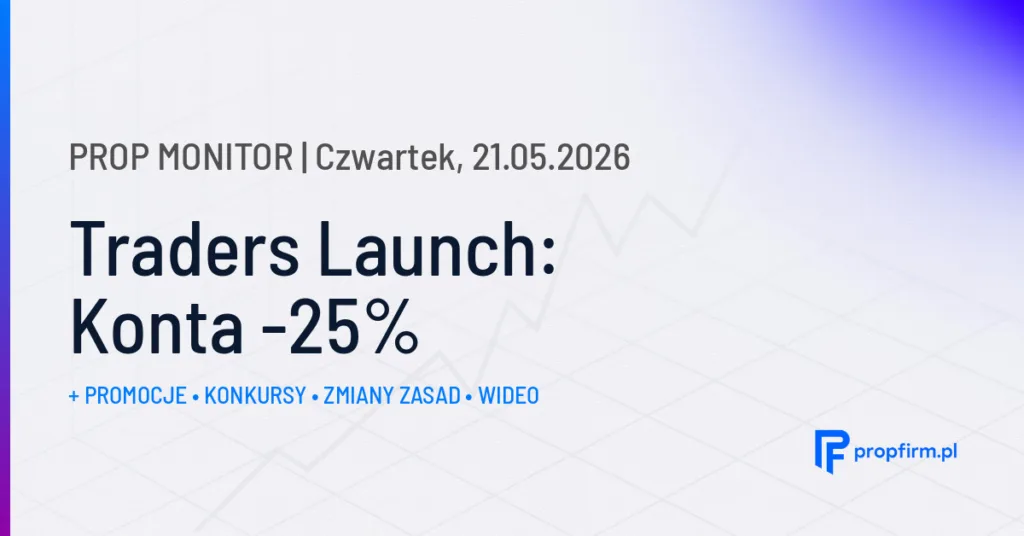 Traders Launch: Konta -25% | Prop Monitor 21.05.2026