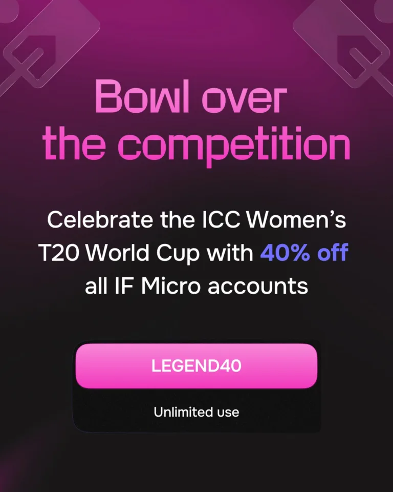 40% zniżki na konta IF Micro z okazji ICC Women’s T20 World Cup [15 czerwca 2026]