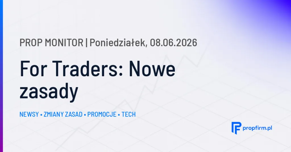 Prop Monitor: najważniejsze zmiany na rynku prop tradingu