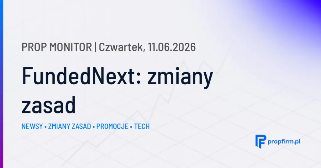 Prop Monitor: FundedNext wprowadza zawieszanie konta CFD i zatrzymanie licznika
