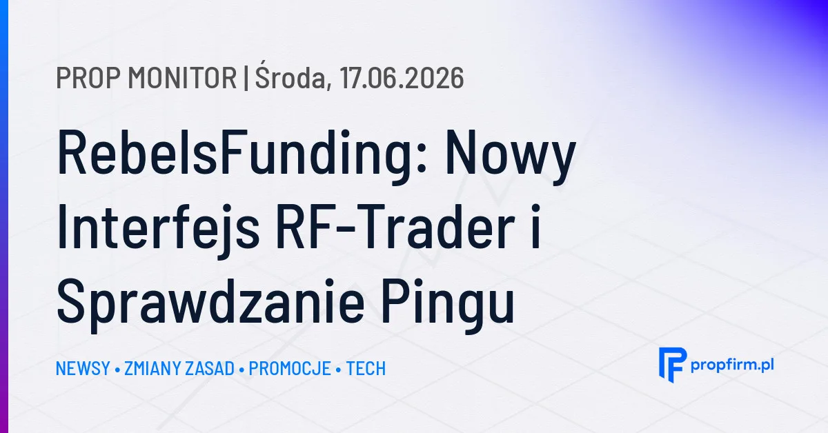 Prop Monitor: OneFunded zwiększa wykorzystanie marginu i znosi zasadę konsystencji