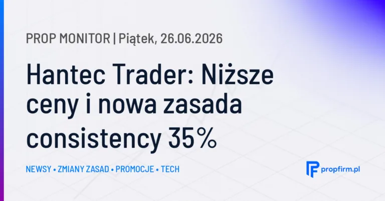 Prop Monitor: Hantec Trader zmienia zasady consistency i ceny programów EnhancedX