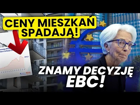 CENY MIESZKAŃ SPADAJĄ! Kurs euro się umocni? EBC podjął decyzję! [Wyniki Tesla, Alphabet i Ceny Mieszkań]