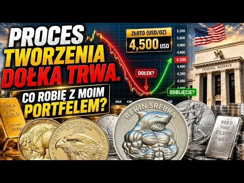 Proces tworzenia dołka trwa. Co robię z moim portfelem? #srebro #złoto #inwestowanie [Budowanie dołka i strategia]