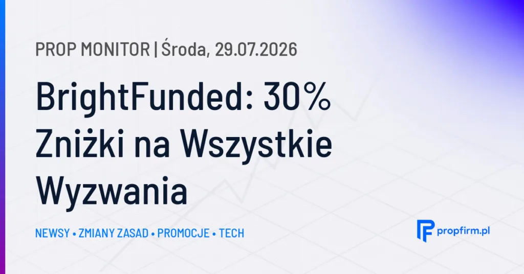Prop Monitor: TradeDay wprowadza QuickPay z wypłatami od pierwszego dnia handlu