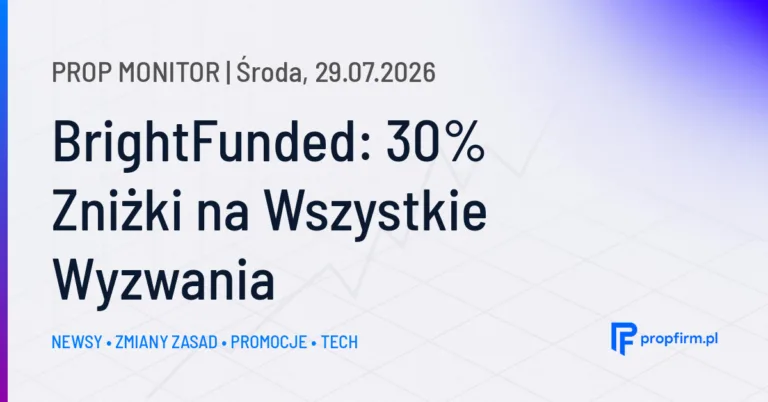 Prop Monitor: TradeDay wprowadza QuickPay z wypłatami od pierwszego dnia handlu