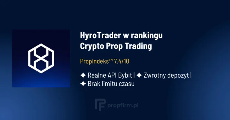Crypto Prop Firma - HyroTrader w rankingu Propindeks na propfirm.pl