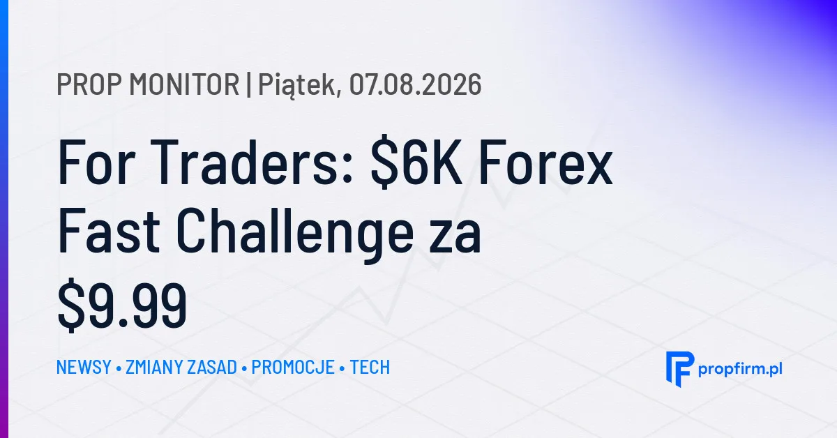 Prop Monitor: For Traders promuje K Forex Fast Challenge