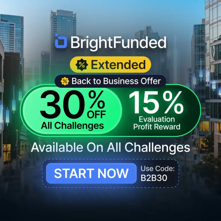 Przedłużona Oferta „Back 2 Business” z 30% Zniżką i 15% Evaluation Profit Reward [Do 2 września 2026]