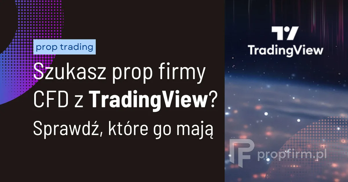 Które firmy prop CFD oferują TradingView jako platformę tradingową?