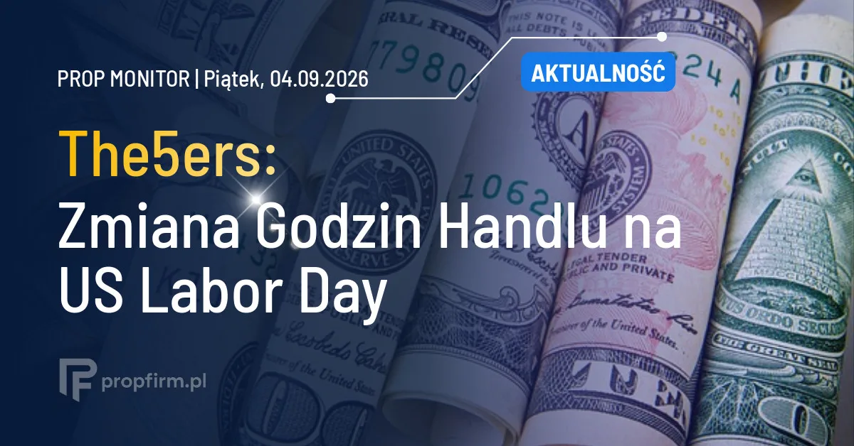 Prop Monitor: The5ers wprowadza zmiany godzin handlu na US Labor Day (Poniedziałek)
