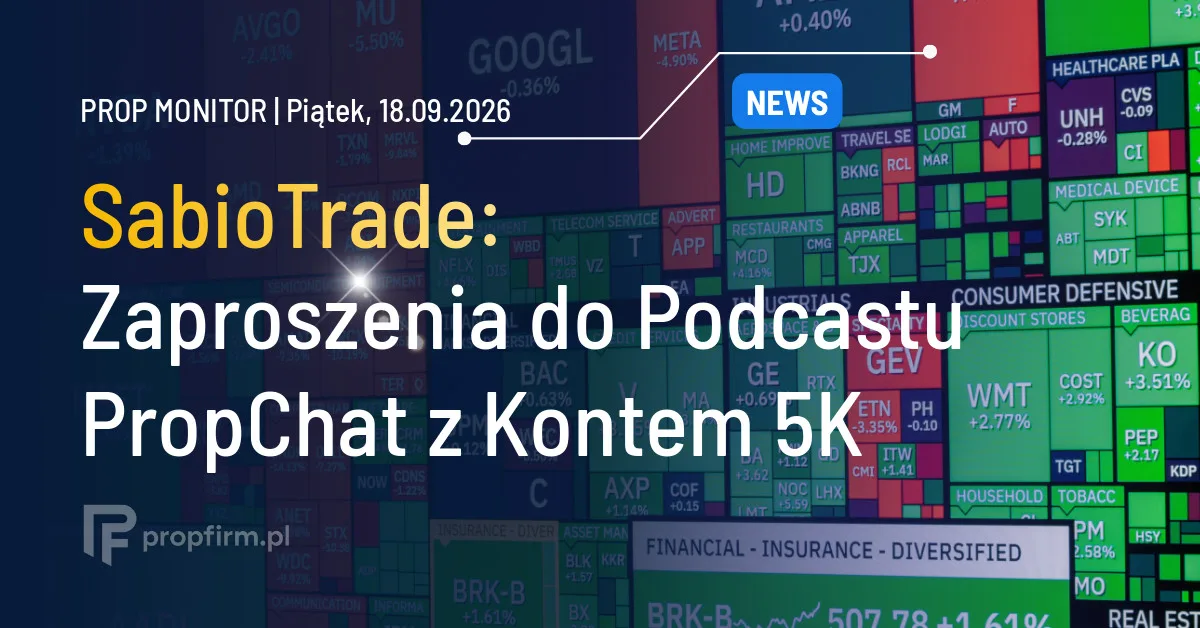 Prop Monitor: SabioTrade zaprasza do podcastu PropChat z