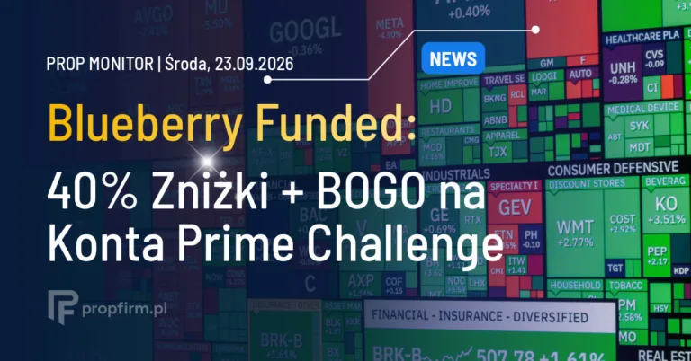 Prop Monitor: Blueberry Funded z promocją 40% zniżki i BOGO