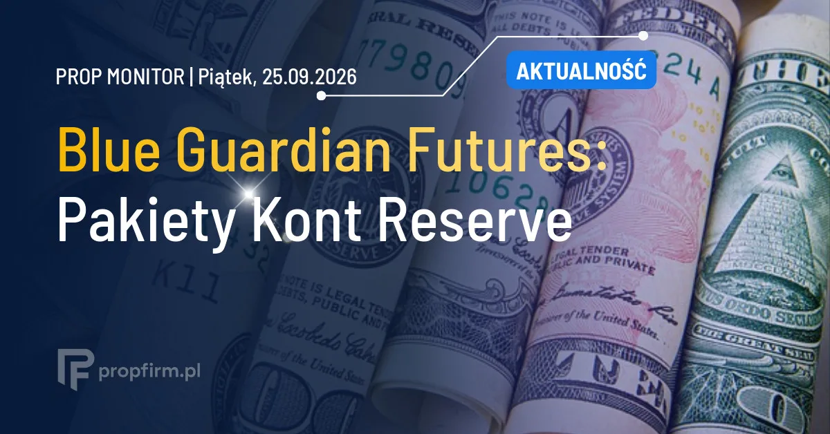Prop Monitor: Blue Guardian Futures promuje pakiety kont