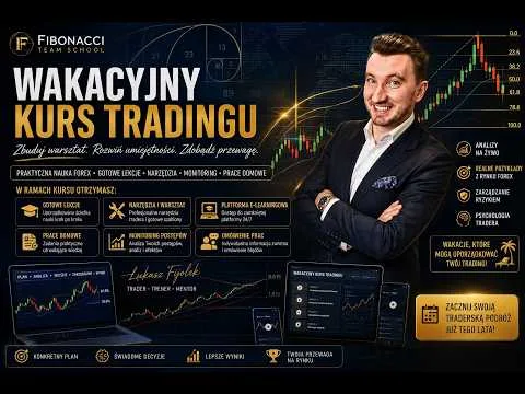 WAKACYJNY KURS TRADINGU – gotowe lekcje, warsztat pracy oraz bezpieczny model nauki [Fibopedia i Narzędzia do Tradingu]