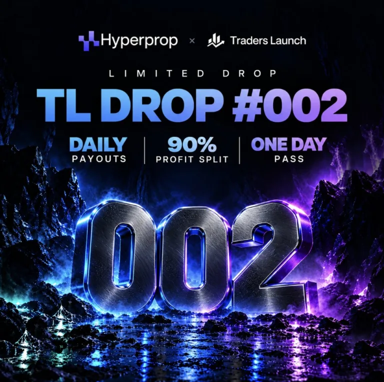 Hyperprop × Traders Launch – TL DROP #002 z Daily Payouts i 90% Podziałem Zysków [Ograniczona Oferta]