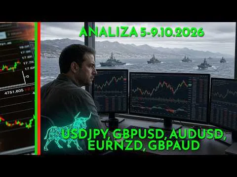 Analiza 5-9.10.2026. USDJPY, GBPUSD, AUDUSD, EURNZD, GBPAUD [Analiza USDJPY, GBPUSD, AUDUSD]
