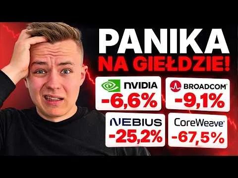 Giełda w panice przez jedną spółkę! Co naprawdę dzieje się z AI? [Analiza długu CoreWeave i panika AI]