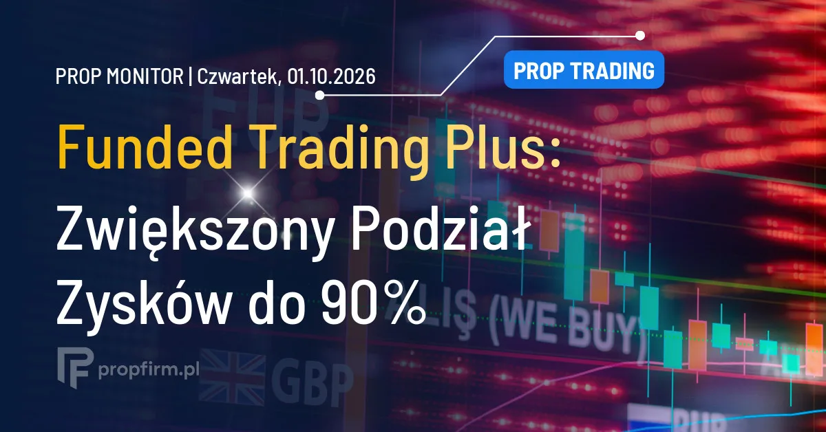 Prop Monitor: Funded Trading Plus z podziałem zysków do 90%