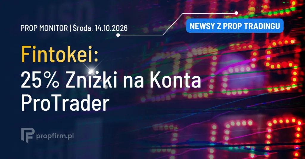 Prop Monitor: Fintokei ogłasza promocję 25% na konta