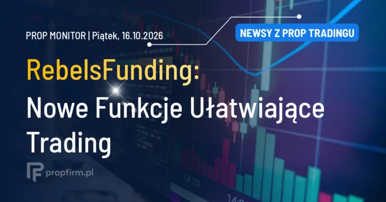 Prop Monitor: RebelsFunding wprowadza nowe funkcje w
